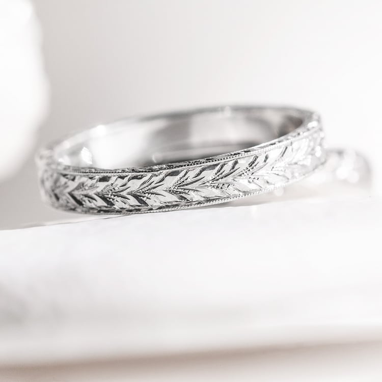 Vintage snubní prsteny s gravírem 157172