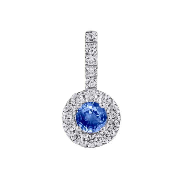 Elegantní přívěsek s modrým safírem a lab-grown diamanty Harvey