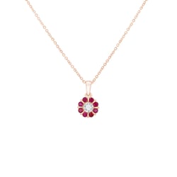 Přívěsek s rubíny a diamanty Greta