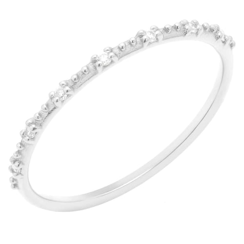 Minimalistický prsten s diamanty Tess