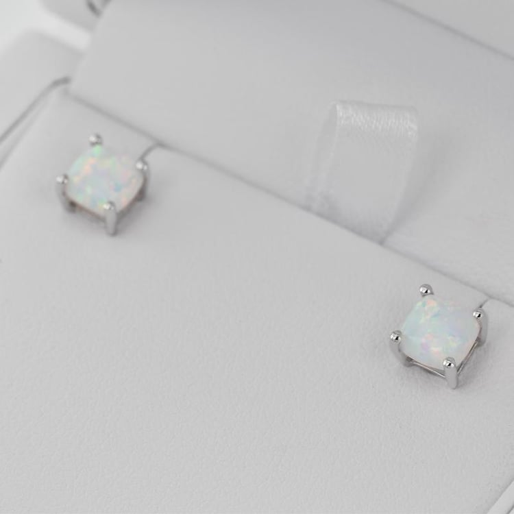 Náušnice ze zlata s opály 25296