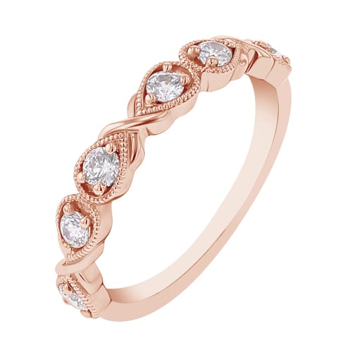 Vintage prsten zdobený lab-grown diamanty Calvin