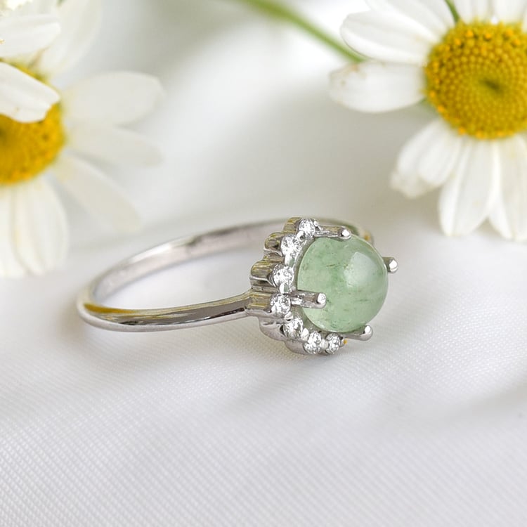 Drahokamový prsten s diamanty 82105