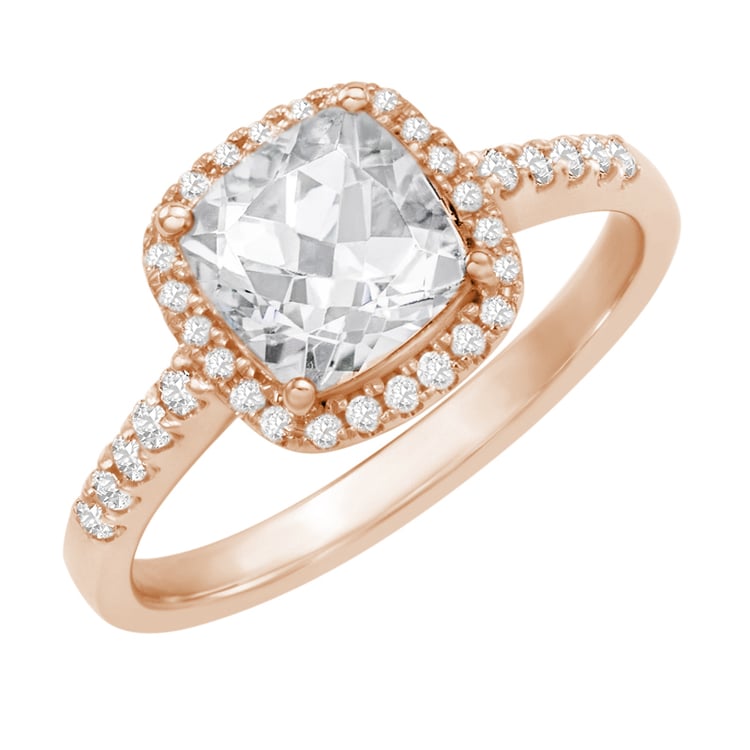 Prsten z růžového zlata 32105