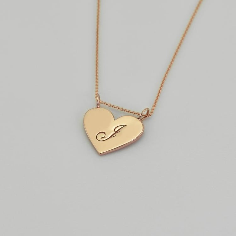 Srdíčko s gravírem ze zlata 38935