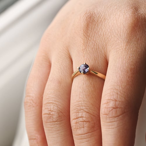 Solitaire prsten s alexandritem Mahiya