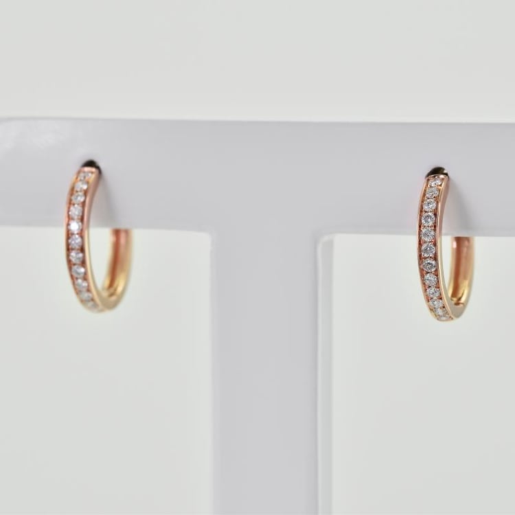 Zlaté náušnice s morganity 29404