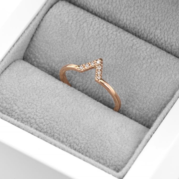 Prsten ze zlata s diamanty 47630