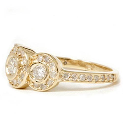 Vintage diamantový prsten ze žlutého zlata 5416