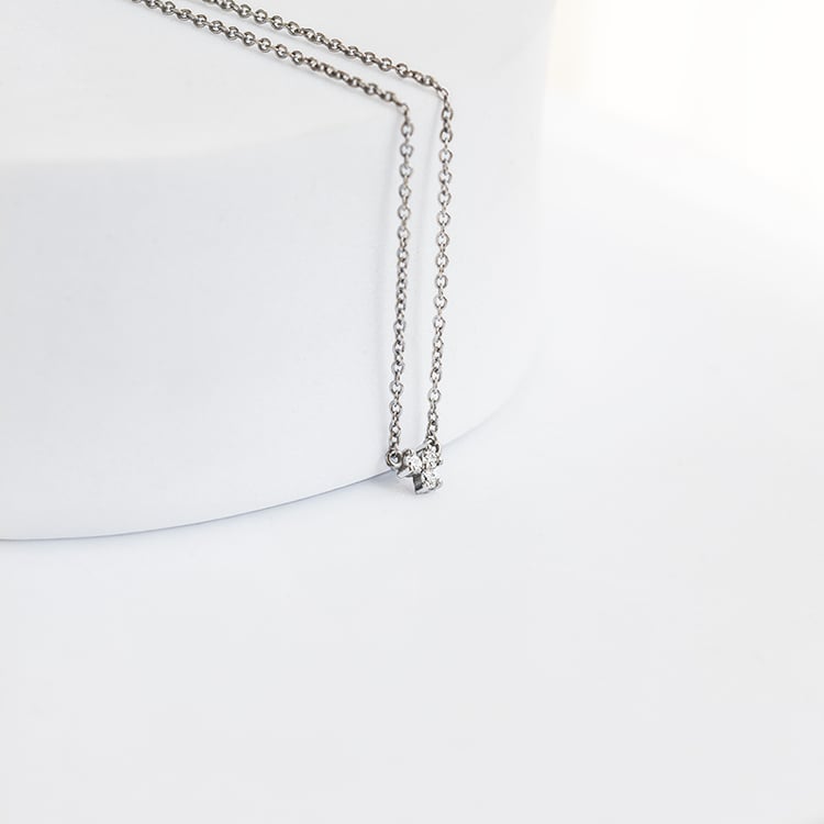 Náhrdelník se třemi lab-grown diamanty Sharma 144595