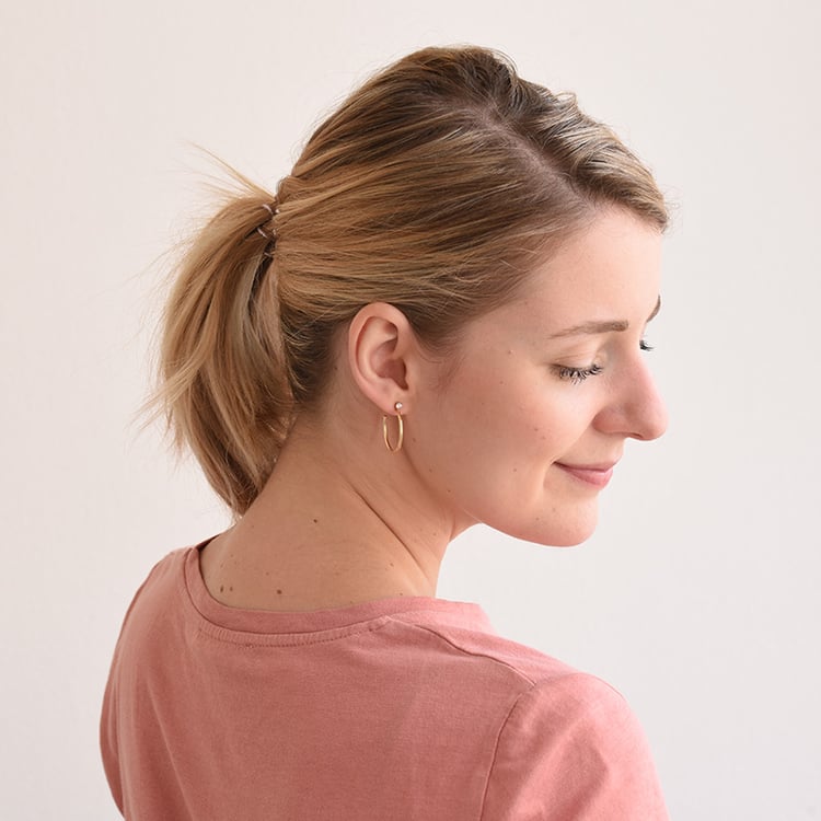 Kruhové náušnice se zirkonem 66530