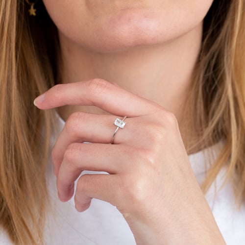 Zásnubní prsten ze zlata s 0.52ct IGI certifikovaných lab-grown diamantem Olson