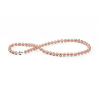 Elegantní zlatý náhrdelník s 6-6.50mm perlami Elodie