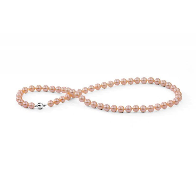 Elegantní zlatý náhrdelník s 6-6.50mm perlami Myah