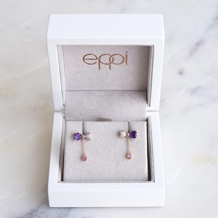 visací náušnice s drahokamy 86892