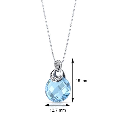 Zlatý přívěsek s topazem 29546