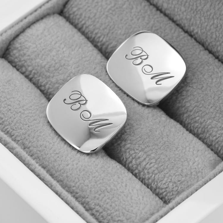 Zlaté manžetové knoflíčky s iniciálami 46430