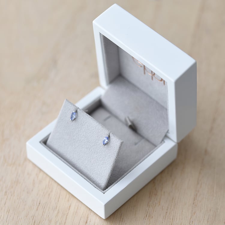 Náušnice s tanzanity 60287