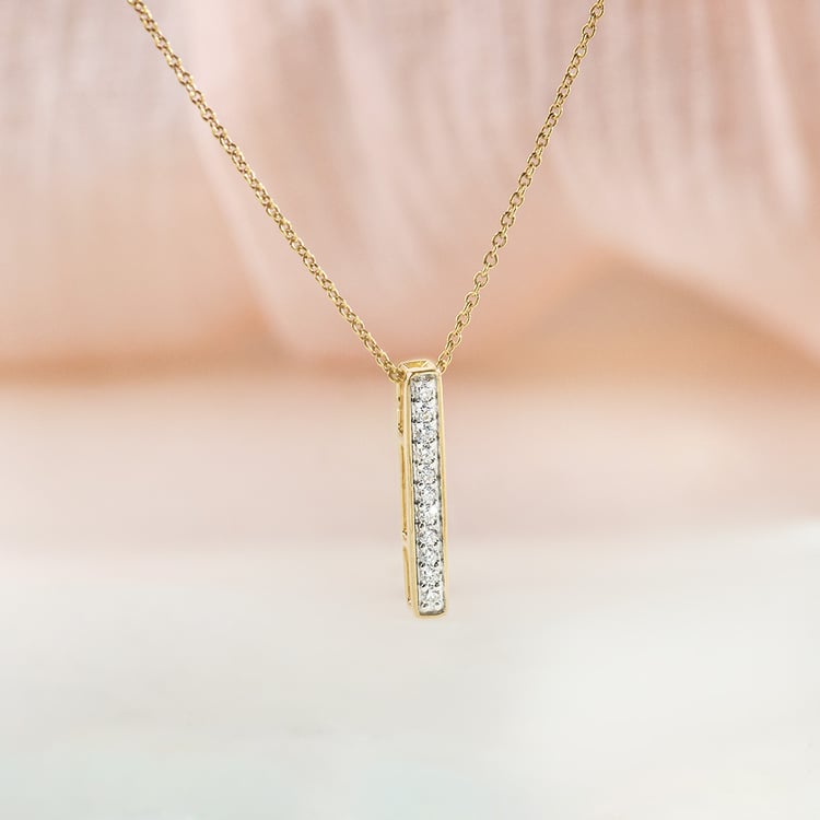 Zlatý přívěsek s diamanty Ola 163561