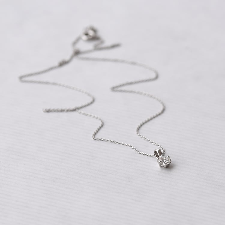 Náhrdelník s moissanitem ze zlata 72065