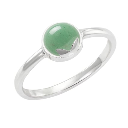 Zlatý prsten s cabochon avanturínem Yana