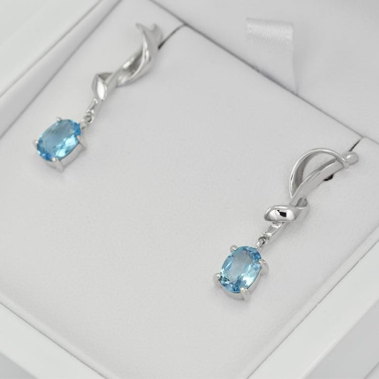 Topazové náušnice 25103