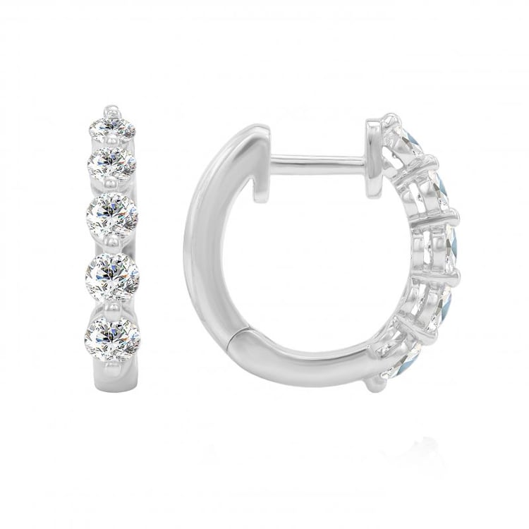 Zlaté diamantové náušnice