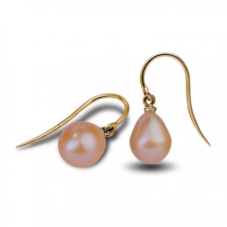 Zlaté perlové náušnice