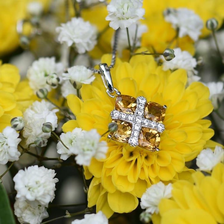 Citrínový náhrdelník 30630