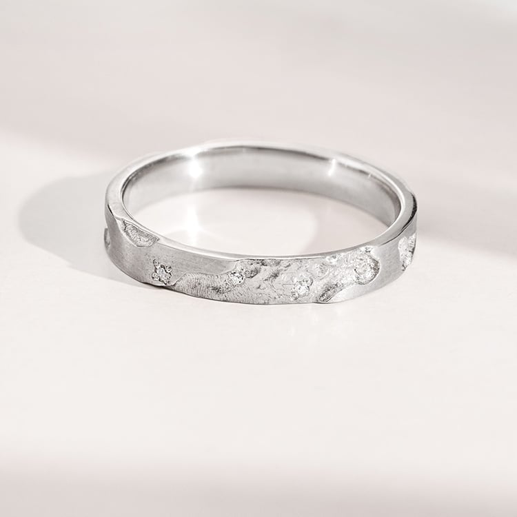 Snubní prsteny s ručně rytým povrchem Cley 155651