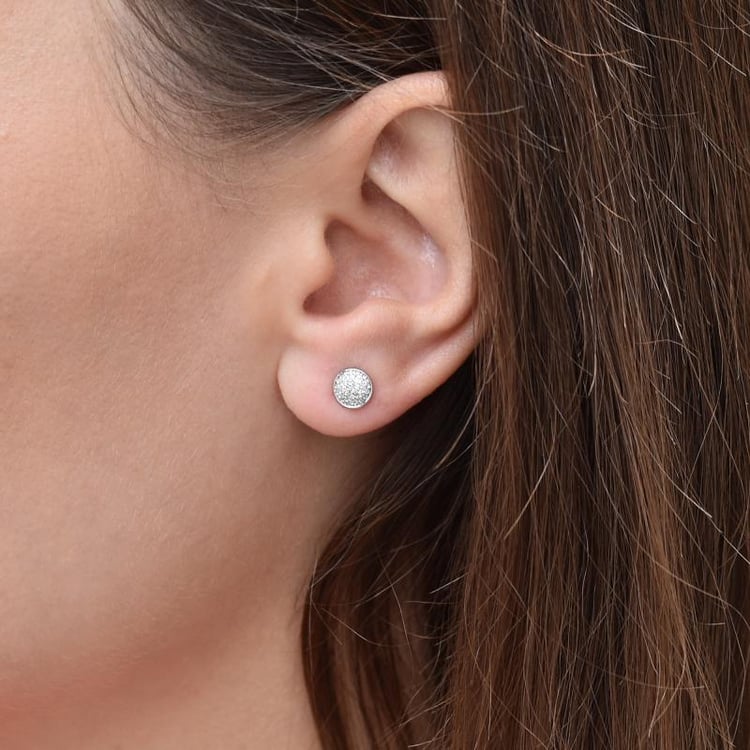 Zlaté napichovací náušnice s diamanty Lagina 44917