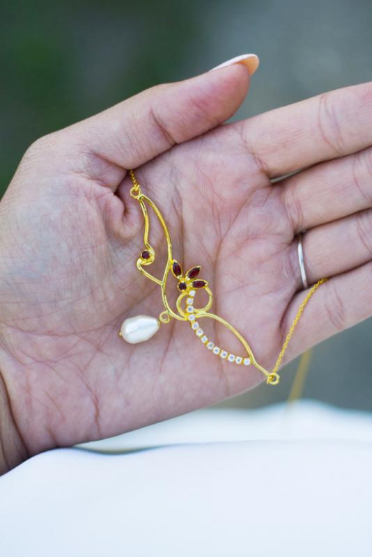 Pozlacený náhrdelník 6933