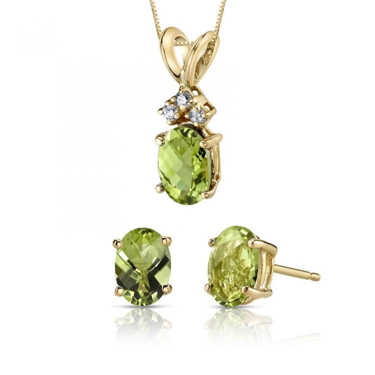 Olivínová kolekce šperků