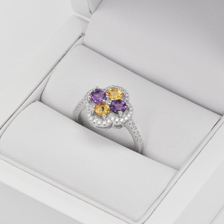 Prsten s drahokamy 38388