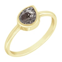 Prsten se salt and pepper pear diamantem Luna