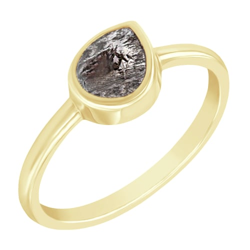 Prsten se salt and pepper pear diamantem Luna