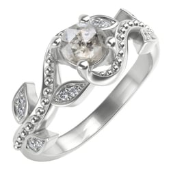 Zásnubní prsten se salt and pepper diamantem a lab-grown diamanty Vindo