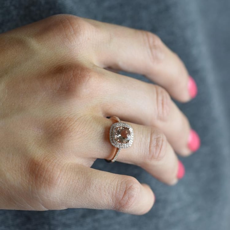 Morganitový prsten 11859