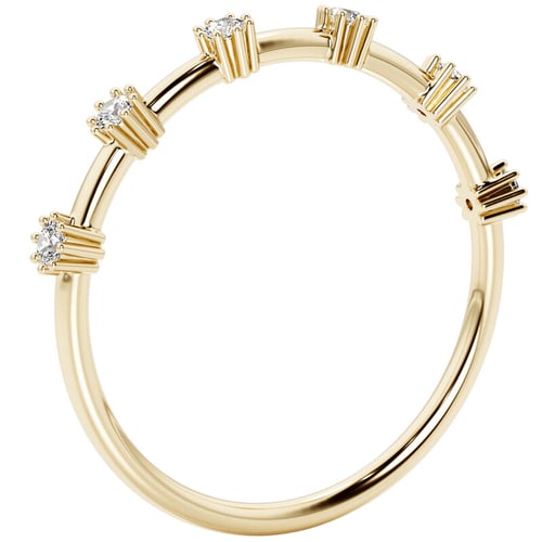Znamenitý prsten s lab-grown diamanty Charmie