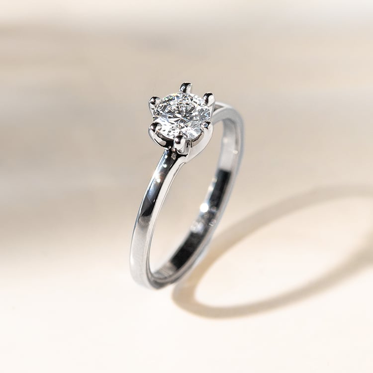 Zásnubní prsten s moissanitem Rabby 141120