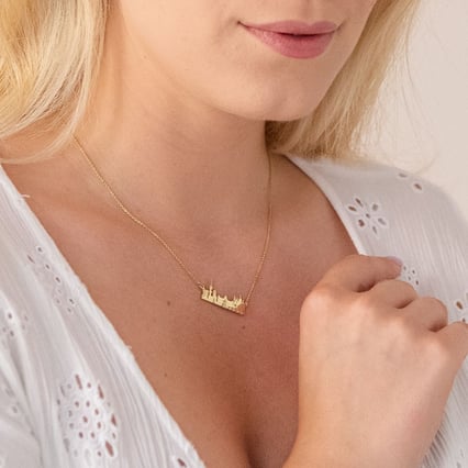 Zlatý či platinový náhrdelník města Praha