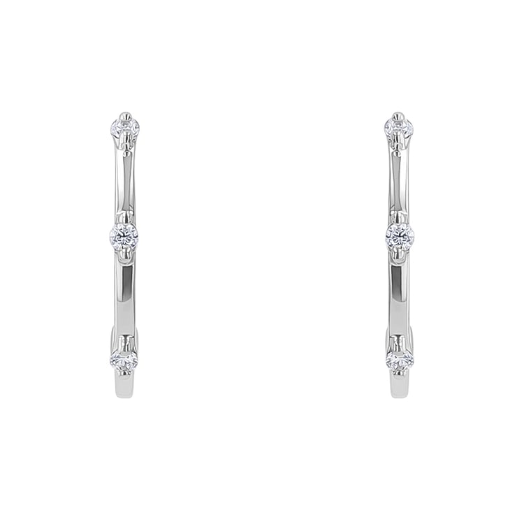 Kruhové náušnice s lab-grown diamanty Ramila 134402