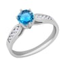 Zásnubní prsten s topazem a diamanty Mita