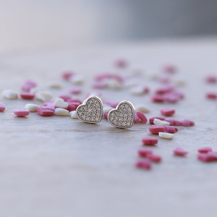 Zlaté náušnice s diamanty 62080