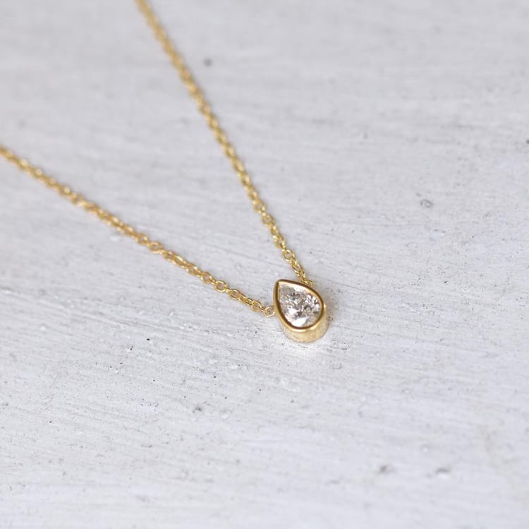 Náhrdelník s IGI certifikovaným diamantem 45272