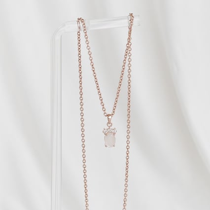 Stříbrný přívěsek s měsíčním kamenem a topazy Kiri