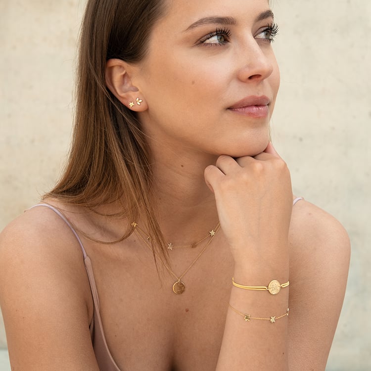 Stříbrné náušnice ve tvaru hvězdiček Malý princ 123069