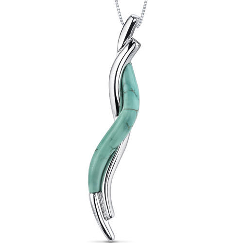 Stříbrný náhrdelník s tyrkysem Clem