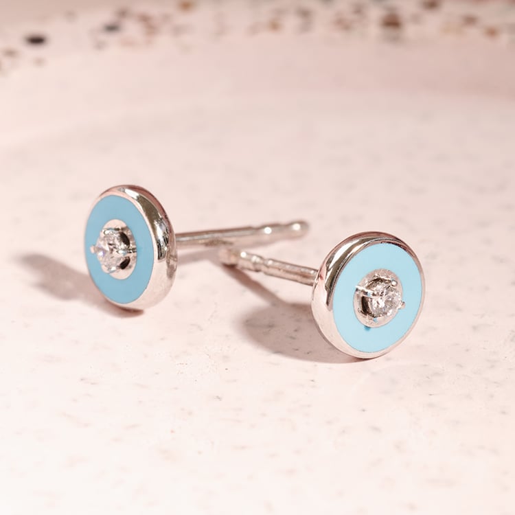 Keramické náušnice s lab-grown diamantem Clea 122083