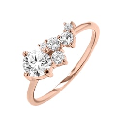 Cluster prsten s lab-grown diamanty Sava